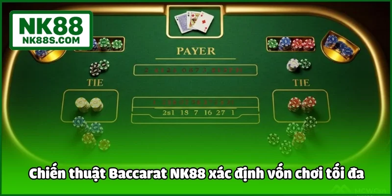 Chiến thuật Baccarat NK88 xác định vốn chơi tối đa